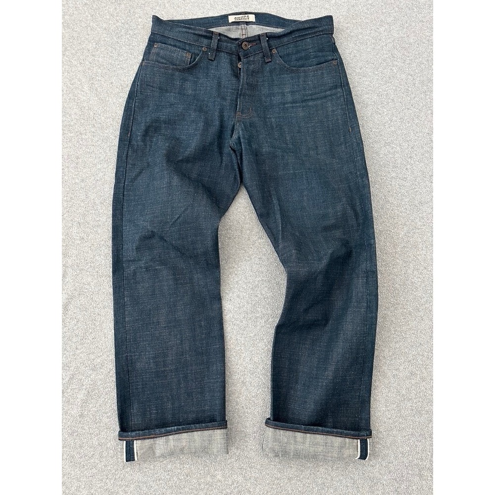 Naked & Famous True Guy Kawatero Selvedge Indigo Raw Denim Jeans Mens 33